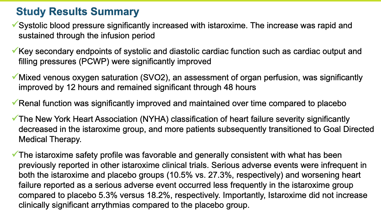 Study Results Summary